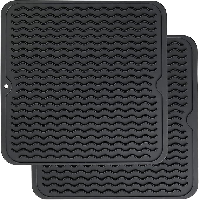 ZLR 2 Pcs Silicone Dish Drying Mats by ZLR