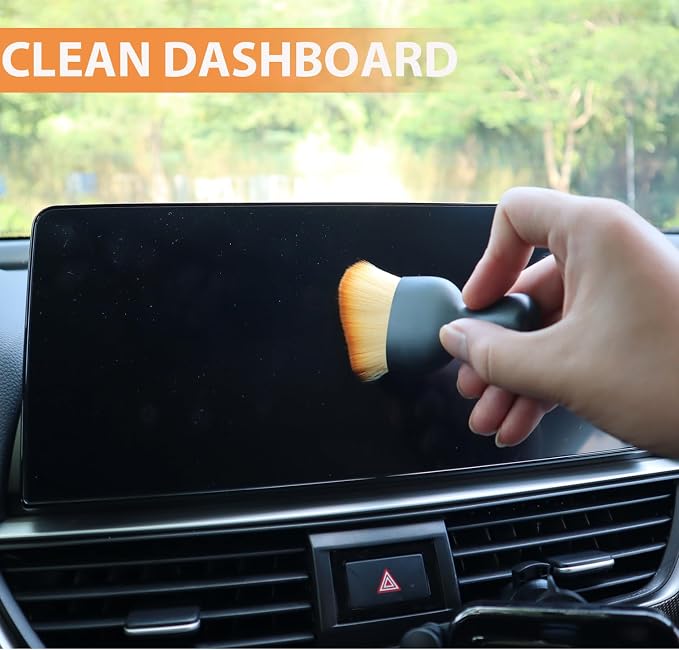 2PCS Car Detailing Brush Car Cleaning Brush Interior, Soft Bristle Dusting - Image 4