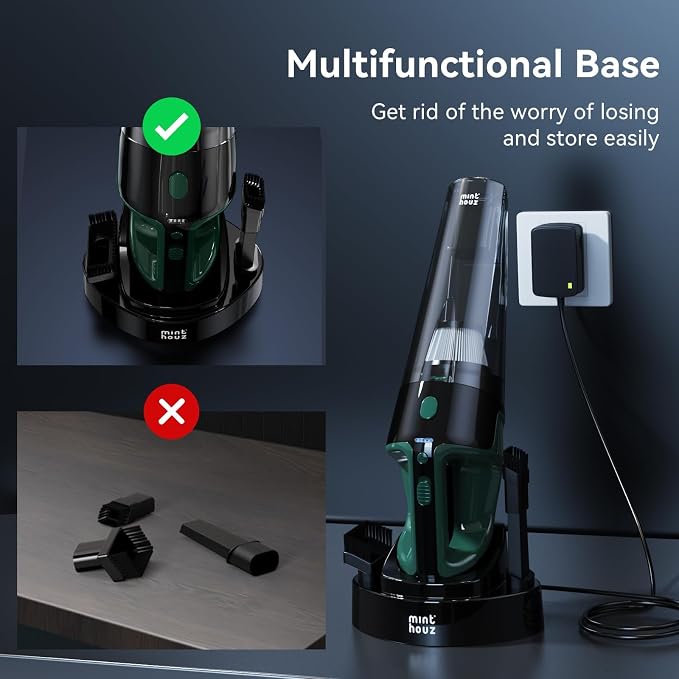 Minthouz Handheld Vacuum Cordless, Strong Suction Car Vacuum Cleaner - Image 7