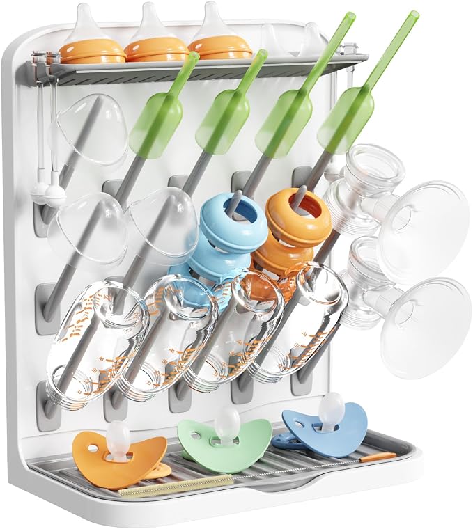 Lifewit Large Baby Bottle Drying Rack, 15 Hooks Vertical Rack Dryer by Lifewit