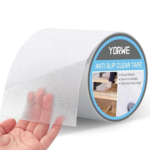 Anti Slip Tape Transparent, More Clear and Comfortable Safety Track Tape by Yorwe