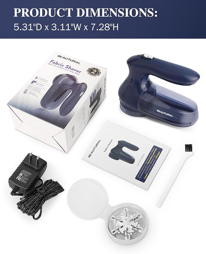 BEAUTURAL Sweater Fabric Shaver Home-Edition, Powerful & Efficient Lint Remover - Image 7