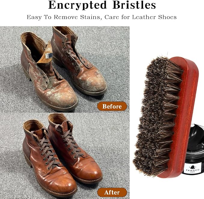 Shoe Brush, Shoe Brushes Shoe Shine Brush Brush Shoe Polish Brush - Image 5