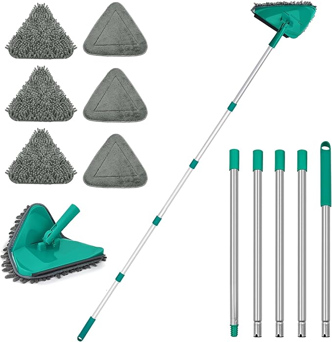 JEHONN Wall Cleaner Mop with Long Handle 82 Inches, 3-in-1 Ceiling Cleaning by JEHONN