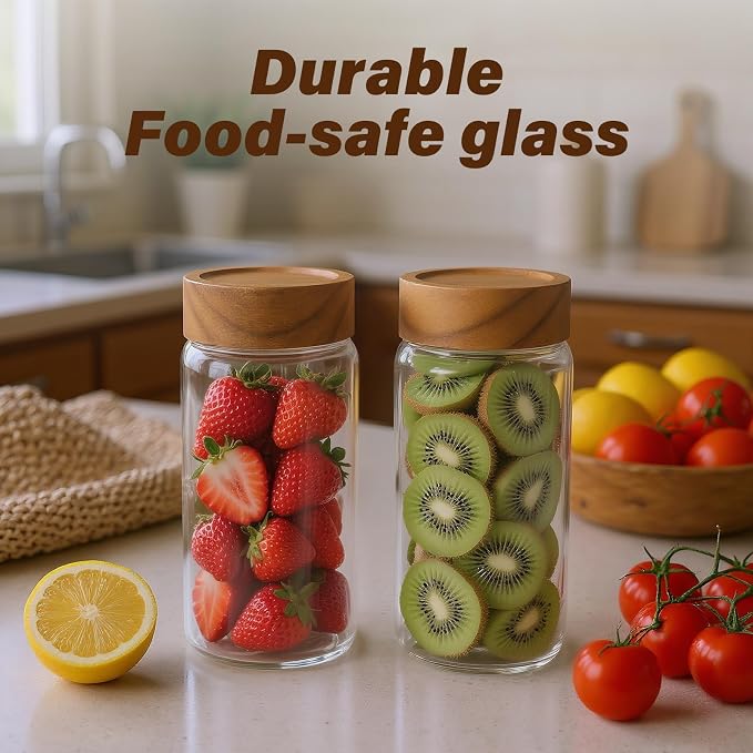 6 -Piece 13 oz Food-Grade Glass Mason Jars - Image 5
