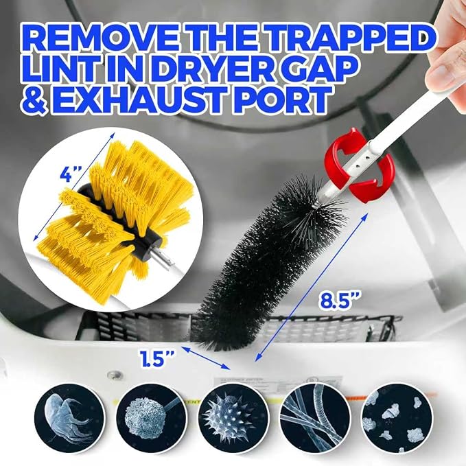 Holikme 30 Feet Dryer Vent Cleaner Kit, Flexible Lint Brush - Image 5