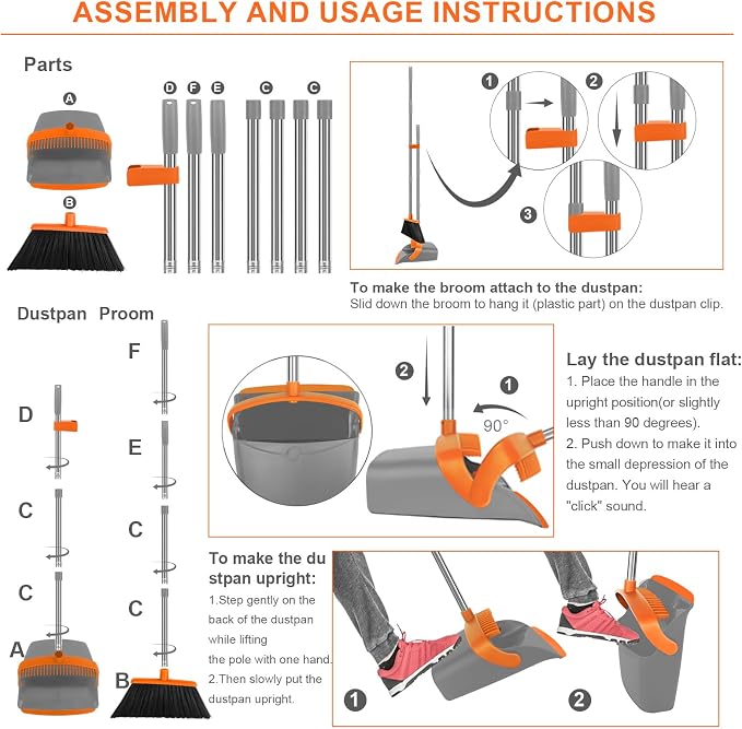 Broom and Dustpan Set, Large Broom - Image 5