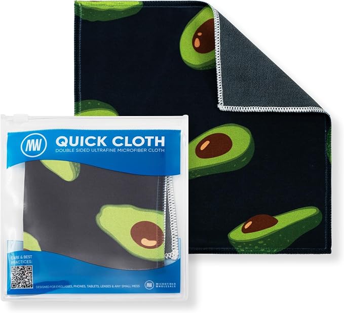 Quick Cloth Microfiber Glasses Cleaning Cloths – 8x8, 1 Pack by MicrofiberWholesale