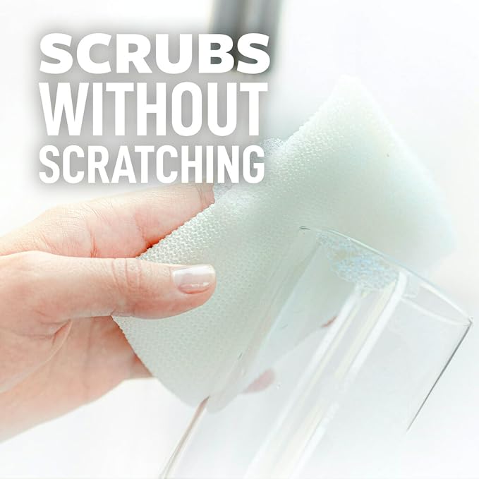 Scotch-Brite Greener Clean Dish Scrubbers, 18 Non-Scratch Kitchen Sponges - Image 5