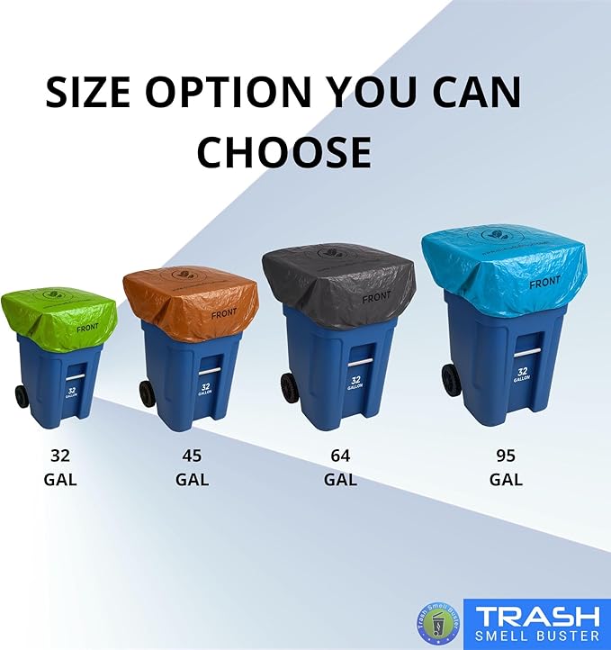 95 Gallon Trash Can Cover Odor Eliminating Bag - Image 8