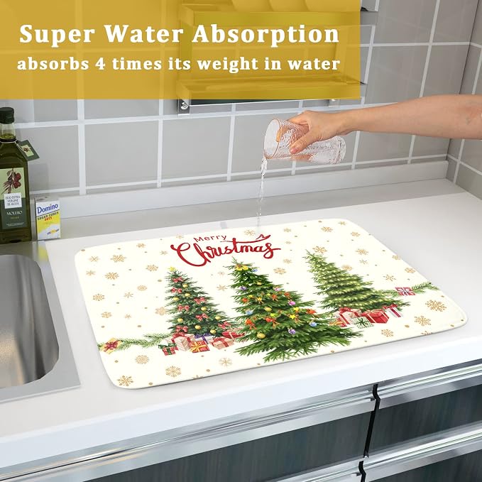 Merry Christmas Dish Drying Mats - Image 7