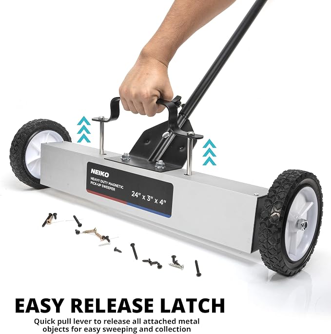 NEIKO 53416A 24” Rolling Magnetic Sweeper - Image 6