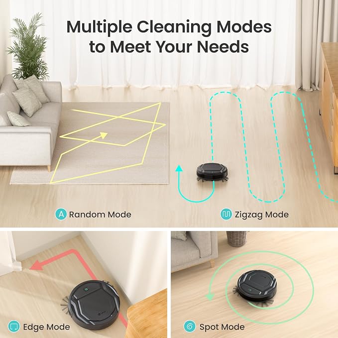 Lefant M210P Robot Vacuum, Powerful Suction, Ultra-Slim, 120 Mins Runtime - Image 3