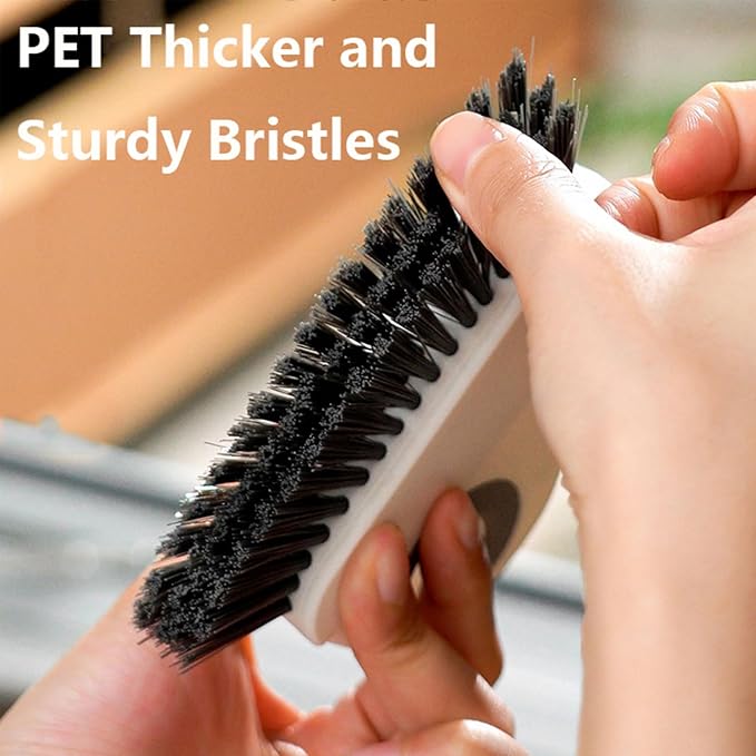 Groove Cleaning Brush 2 in 1 Grout Cleaner Tool Grip Brush Hard Bristle Crevice - Image 4