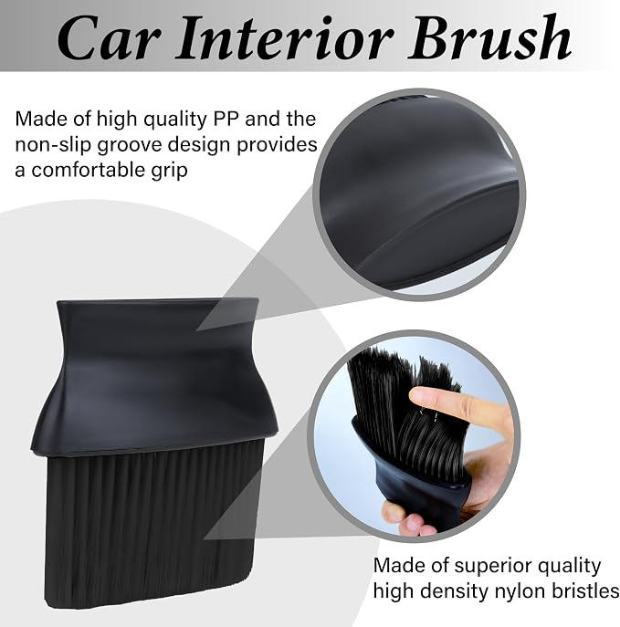 Car Interior Brush, Automotive Interior Dusting Brush, Car Interior Cleaning - Image 4