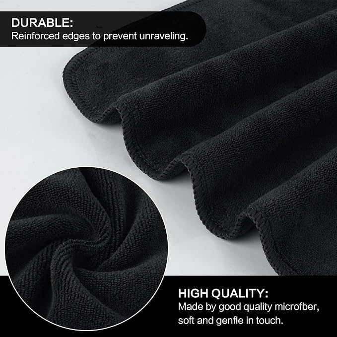 SINLAND Microfiber Facial Cloths Fast Drying Washcloth 12inch x 12inch - Image 2