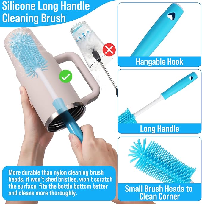 XANGNIER 4 PCS Water Bottle Cleaner Brush Set - Image 3