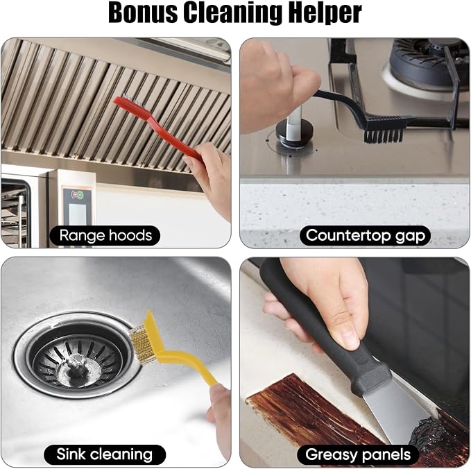 12Pcs Crevice Cleaning Brush Set, Hard Bristle Cleaning Supplies - Image 5
