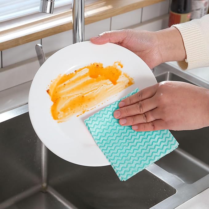 Disposable Kitchen Cleaning Towel Disposable Dish Cloths, Reusable Wipes Heavy - Image 6