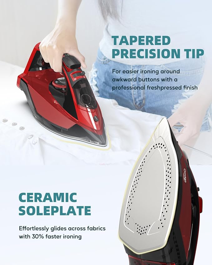 Cordless Iron for Clothes - 1500W Steam Iron - Image 5