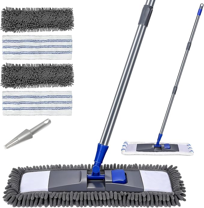 MASTERTOP Microfiber Mop for Floor Cleaning, Flat Dust Mop for Home and Kitchen by MASTERTOP