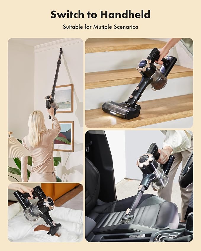 Cordless Vacuum Cleaner, 8-in-1 Lightweight Stick Vacuum - Image 6