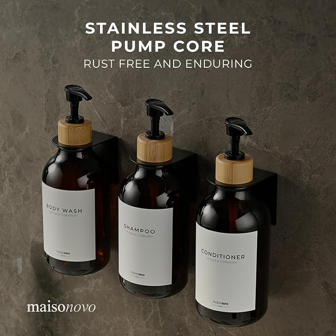 MaisoNovo Shampoo and Conditioner Dispenser - Image 4