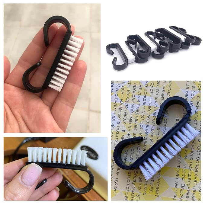 Nail Cleaning Brush- 20 Pcs Home Plastic Nail Brushes - Image 6
