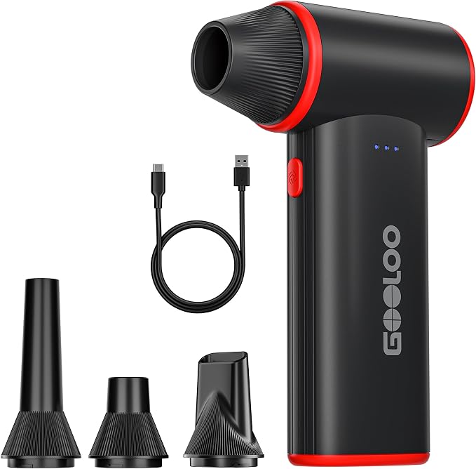 GOOLOO F3 Compressed Air Duster, 150000RPM Duster by GOOLOO