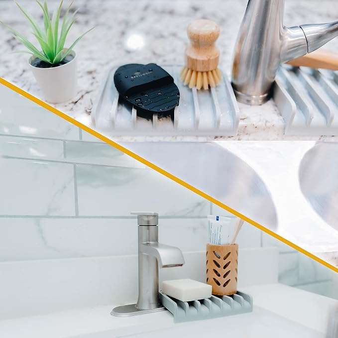 Effilogic Silicone Sponge Holder – Self-Draining Kitchen Sink Organizer - Image 8