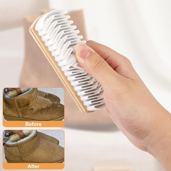 Suede Shoe Brush and Eraser, Rubber Shoe Brush, Shoe Brushs Eraser, Soft Suede - Image 6