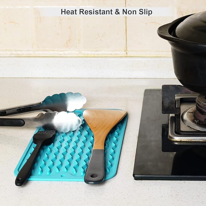 ZLR Silicone Dish Drying Mat for Kitchen Counter, Eco-Friendly Fast Dry Dish Mat - Image 9