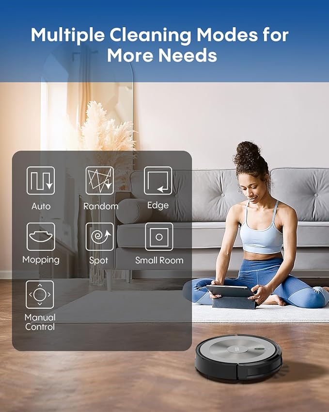 Robot Vacuum and Mop: 3000Pa Robotic Vacuum Cleaner - Image 4