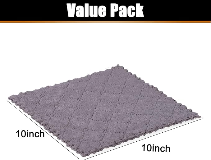 Mordimy 12 Pack Kitchen Cloths Dish Towels, Super Soft and Absorbent Dish Cloths - Image 5