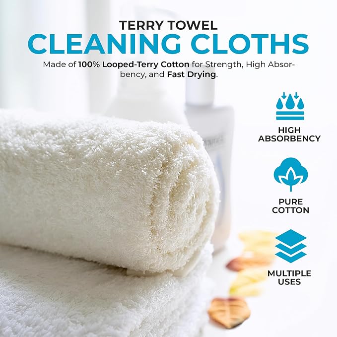 Simpli-Magic 79171 Terry Cleaning Cloths, 50 Pack - Image 2