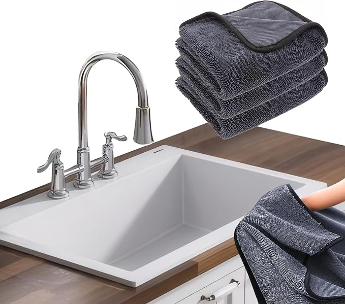 Shiny Cleaning Cloths 3PCS, 12 * 6“ Replacement Towel by Ecopandy