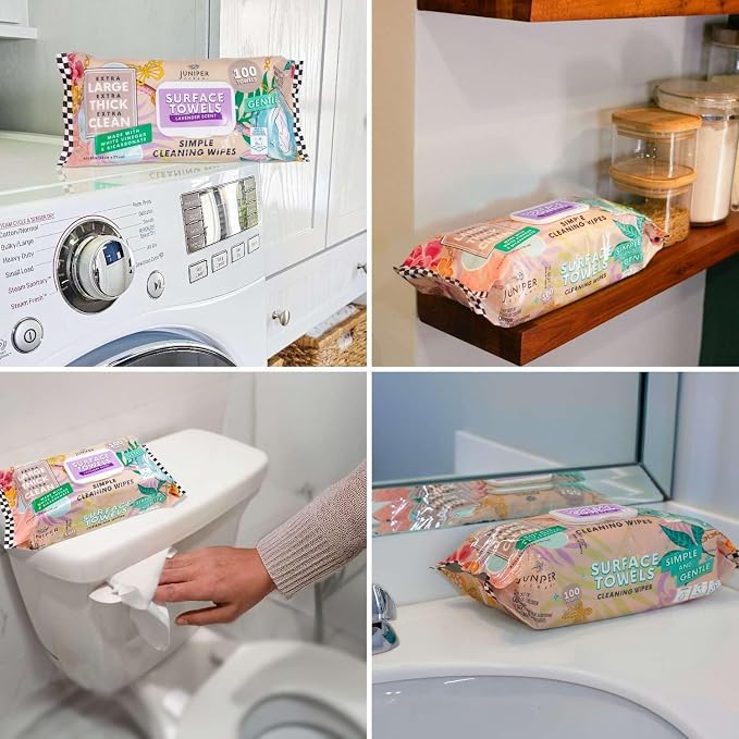 3 Packs Surface Cleaning Wipes Bleach Free, Thick & Large Dispose, All-Purpose - Image 4