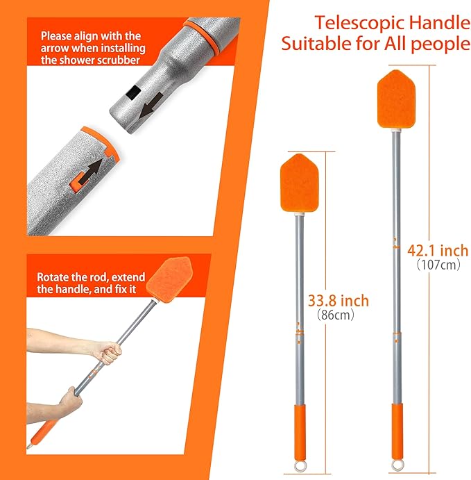 JEHONN 4-in-1 Tile Tub Scrubber - Image 3