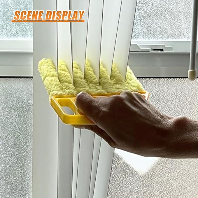 Craedli 5PCS Car Window Blind Cleaning Brush Set, Includes 7-Finger Dust - Image 5