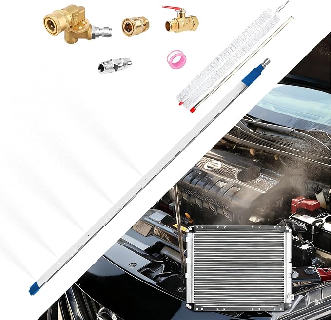 40″Radiator Cleaning Wand, Water/Air 4500PSI Pressure Washer Tool by TacticalGear