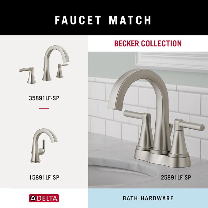 Delta Faucet Becker Toilet Paper Holder, SpotShield Brushed Nickel, Wall - Image 6