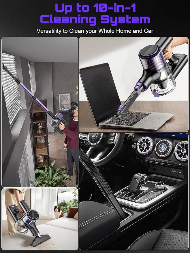 Cordless Vacuum Cleaner, 45KPA /10-in-1 Stick Vacuum - Image 9