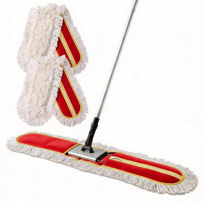 36" Commercial Dust Mops for Floor Cleaning Heavy Duty Floor Duster Mop by CLEANHOME
