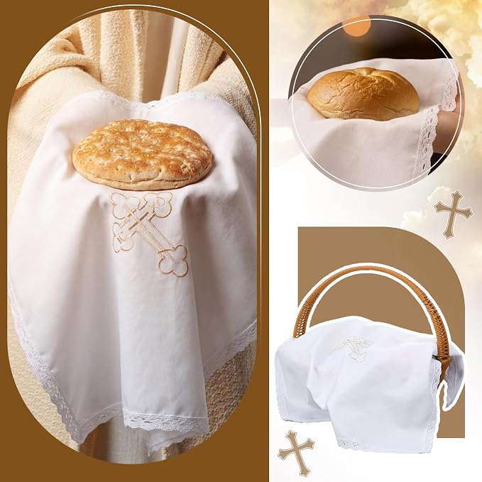Easter Orthodox Pascha Basket Cover Table Decoration Easter Religious Gift 16" - Image 5