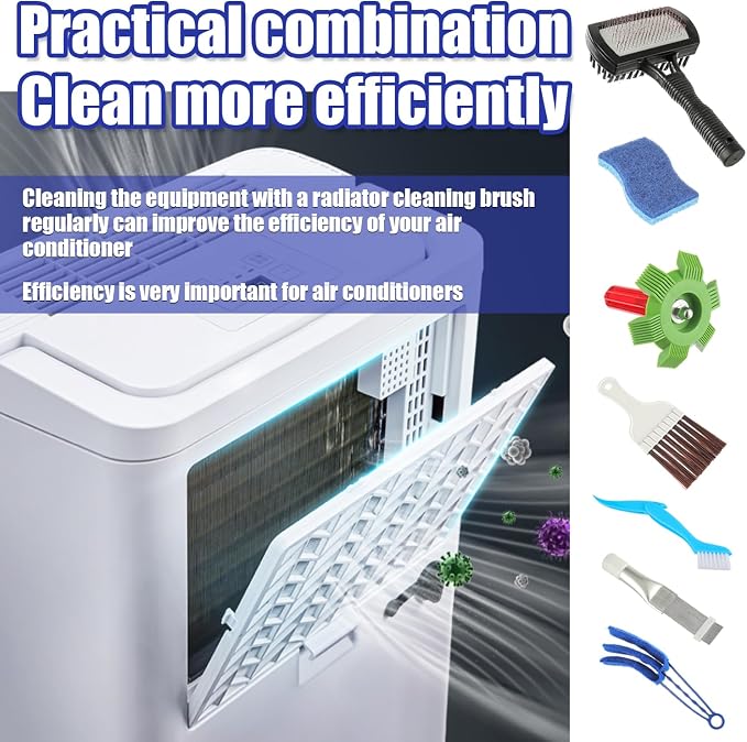 BOJACK Air Conditioner Fin Cleaner kit, Brush Condenser Ac Coil Brush Cleaner - Image 5