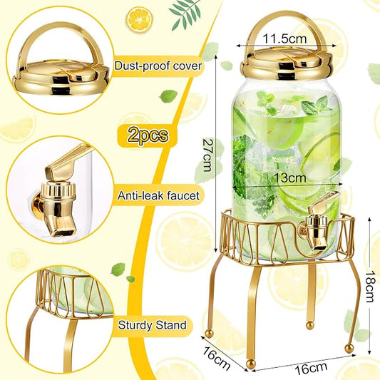 Tanlade 2 Pcs Plastic Drink Dispenser - Image 2