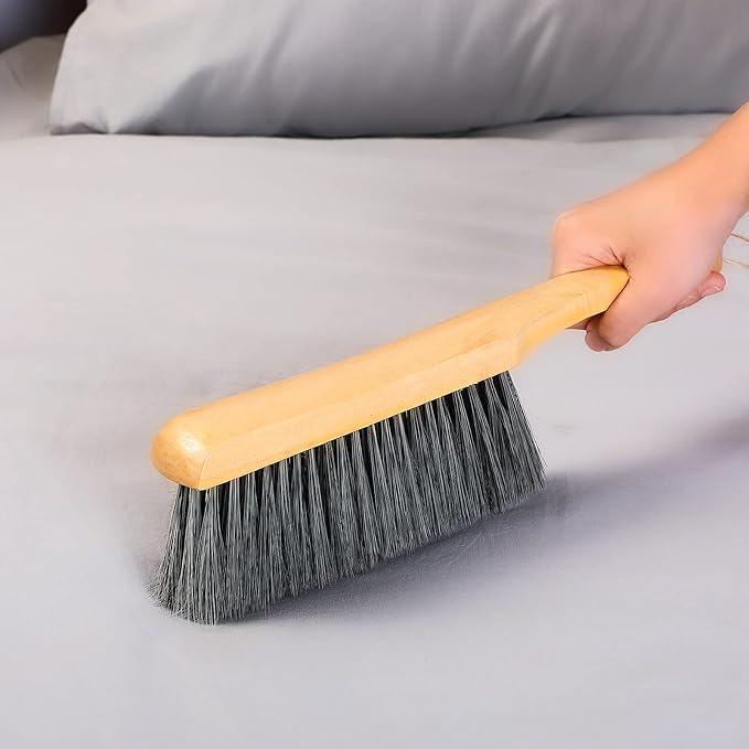 Patelai 2 Pieces Wooden Bench Brushes Fireplace Brush Natural Fiber Bench Soft - Image 6