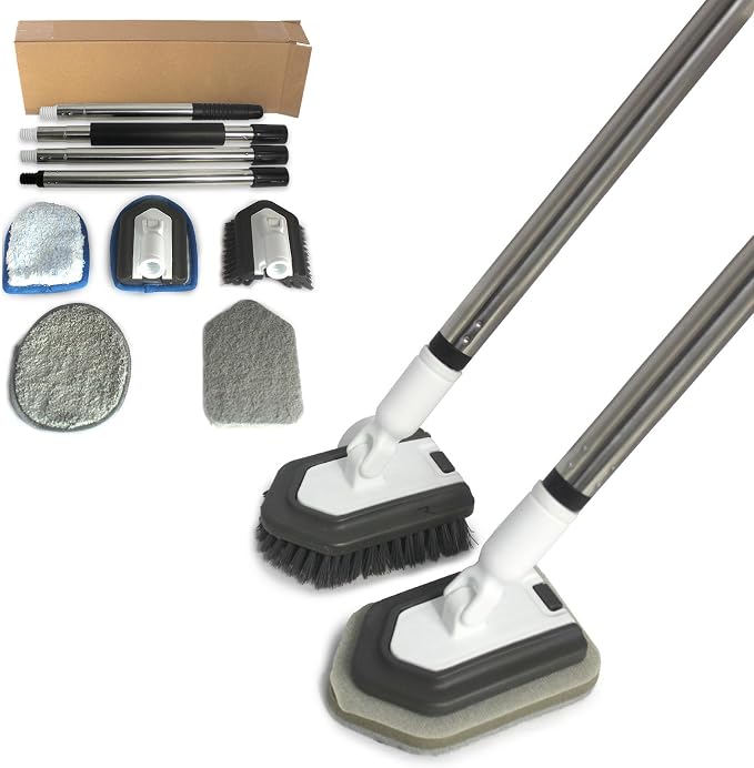Floor Scrub Brush, 5 in 1 Tile Tub Scrubber by Unknown