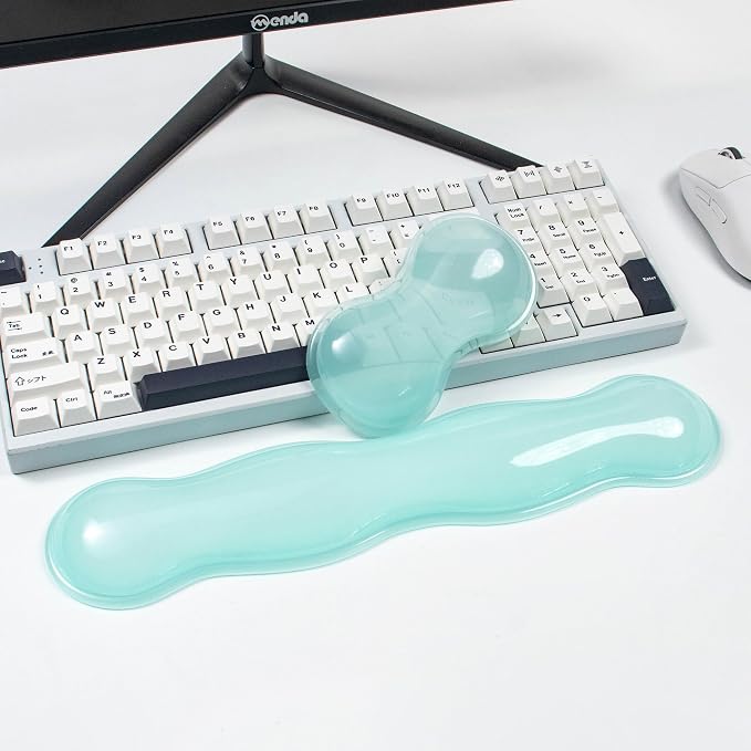 Gel Keyboard and Mouse Wrist Rest Set – Clear Wrist Rest - Image 6