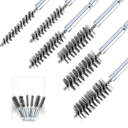 6 Pcs Stainless Steel Bore Brush Set - Image 7